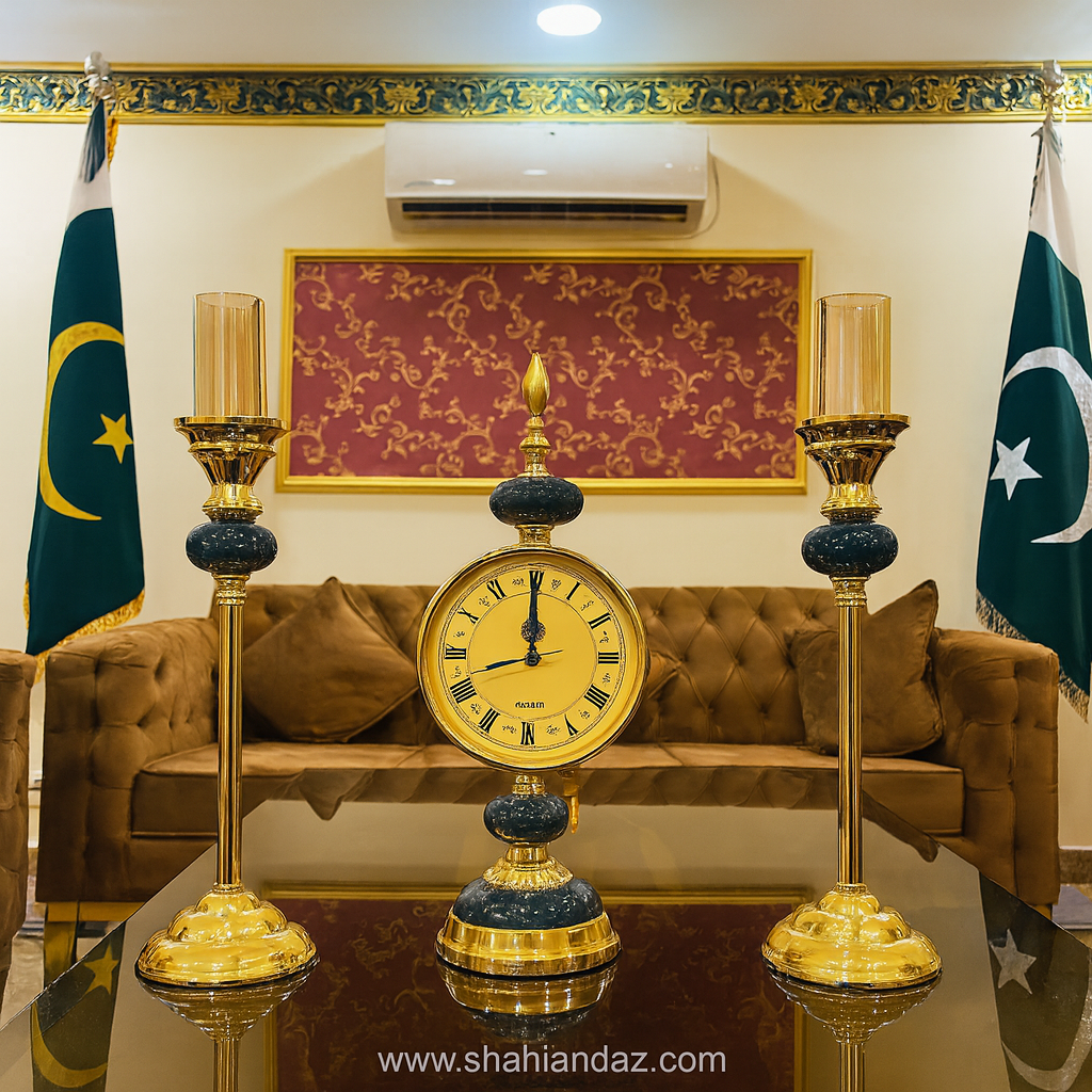 Unique Decorative Clock Planter Set of 3 – Modern Stand Design SHAHI ANDAAZ