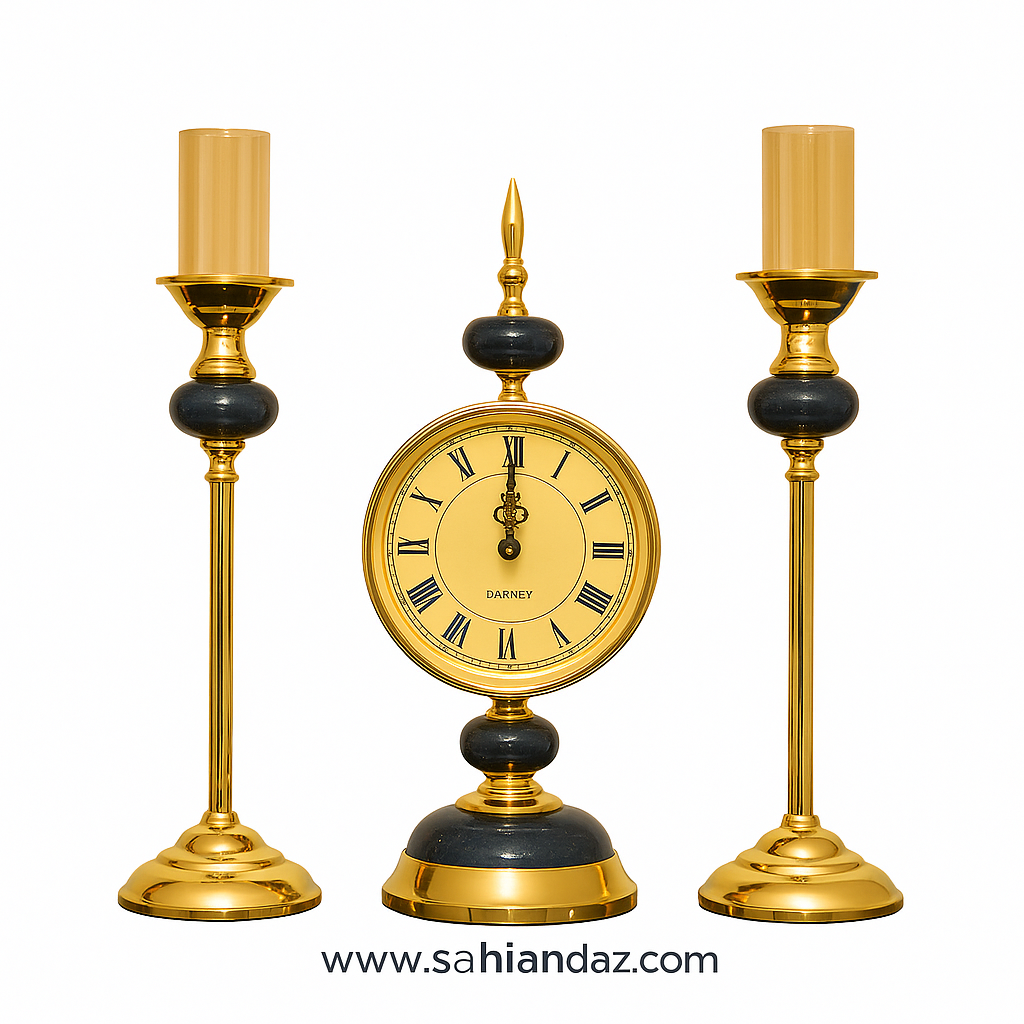 Unique Decorative Clock Planter Set of 3 – Modern Stand Design SHAHI ANDAAZ